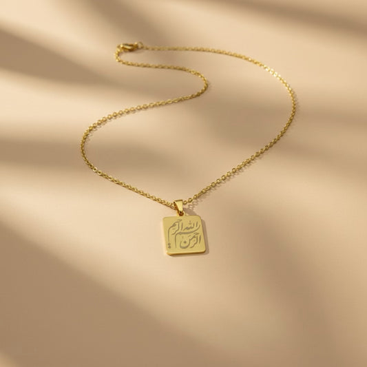 Small Pendant - Gold Stainless Steel Necklace