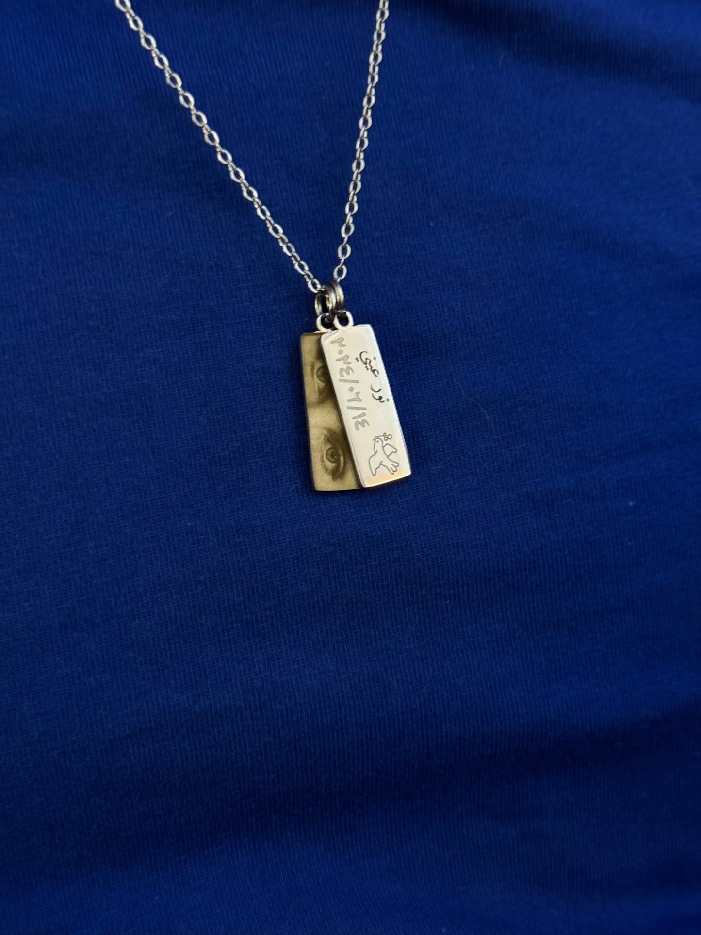 Personalized Double Pendant Necklace