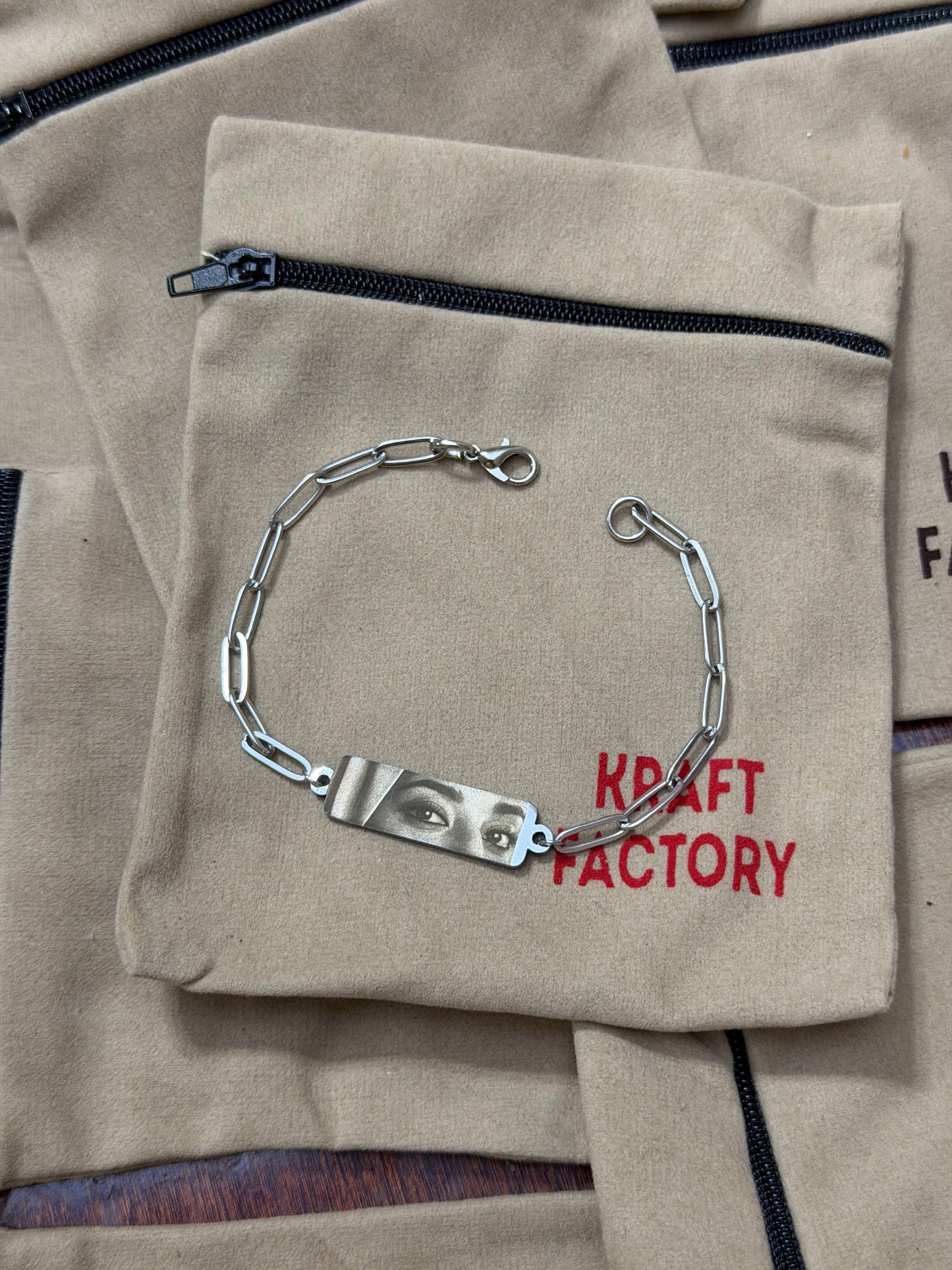 Personalized Bar Bracelet - Spotify/Eyes/Special Message