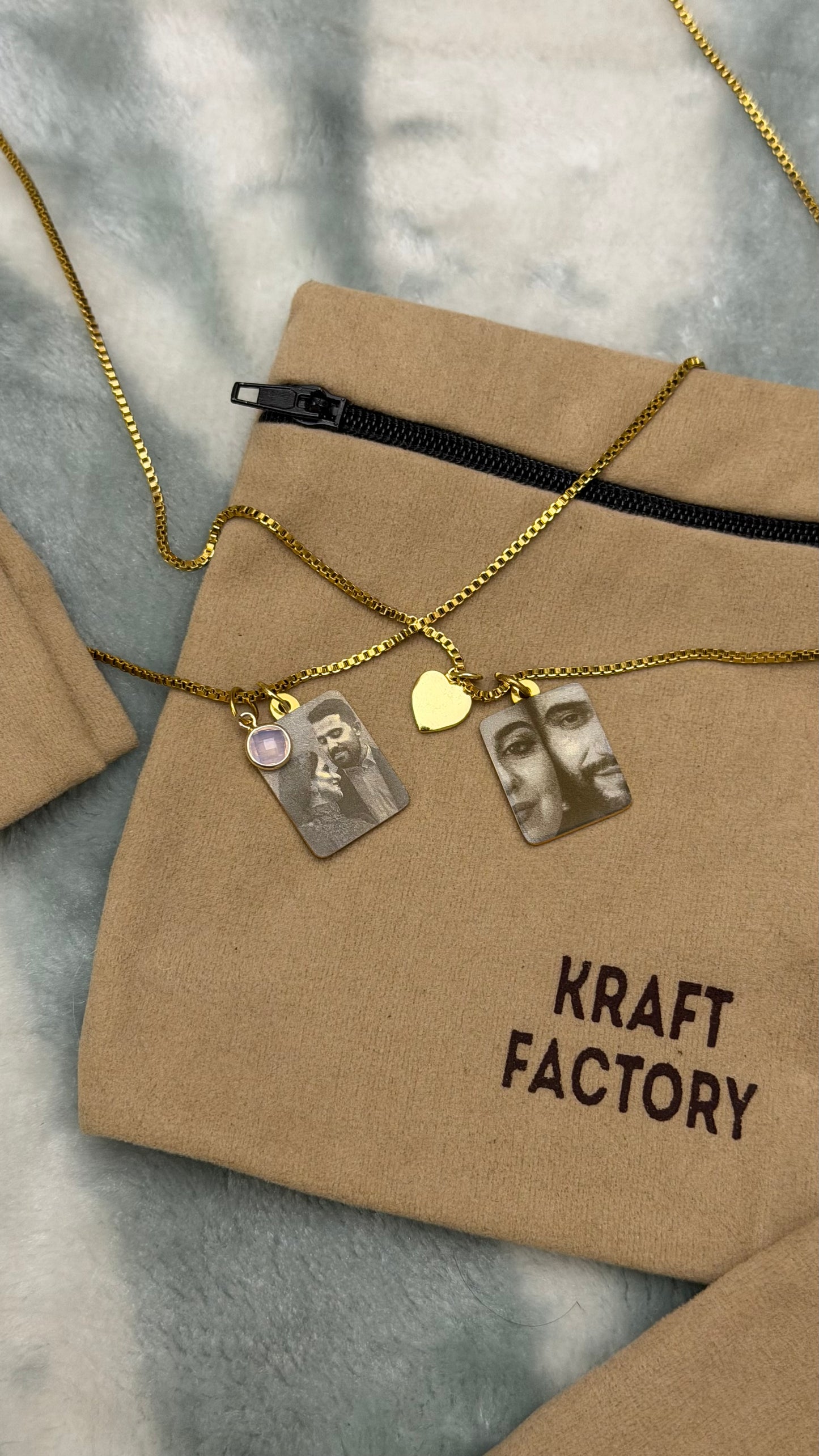 Small Pendant - Gold Stainless Steel Necklace