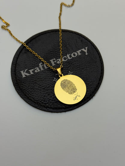 Round Photo Necklace