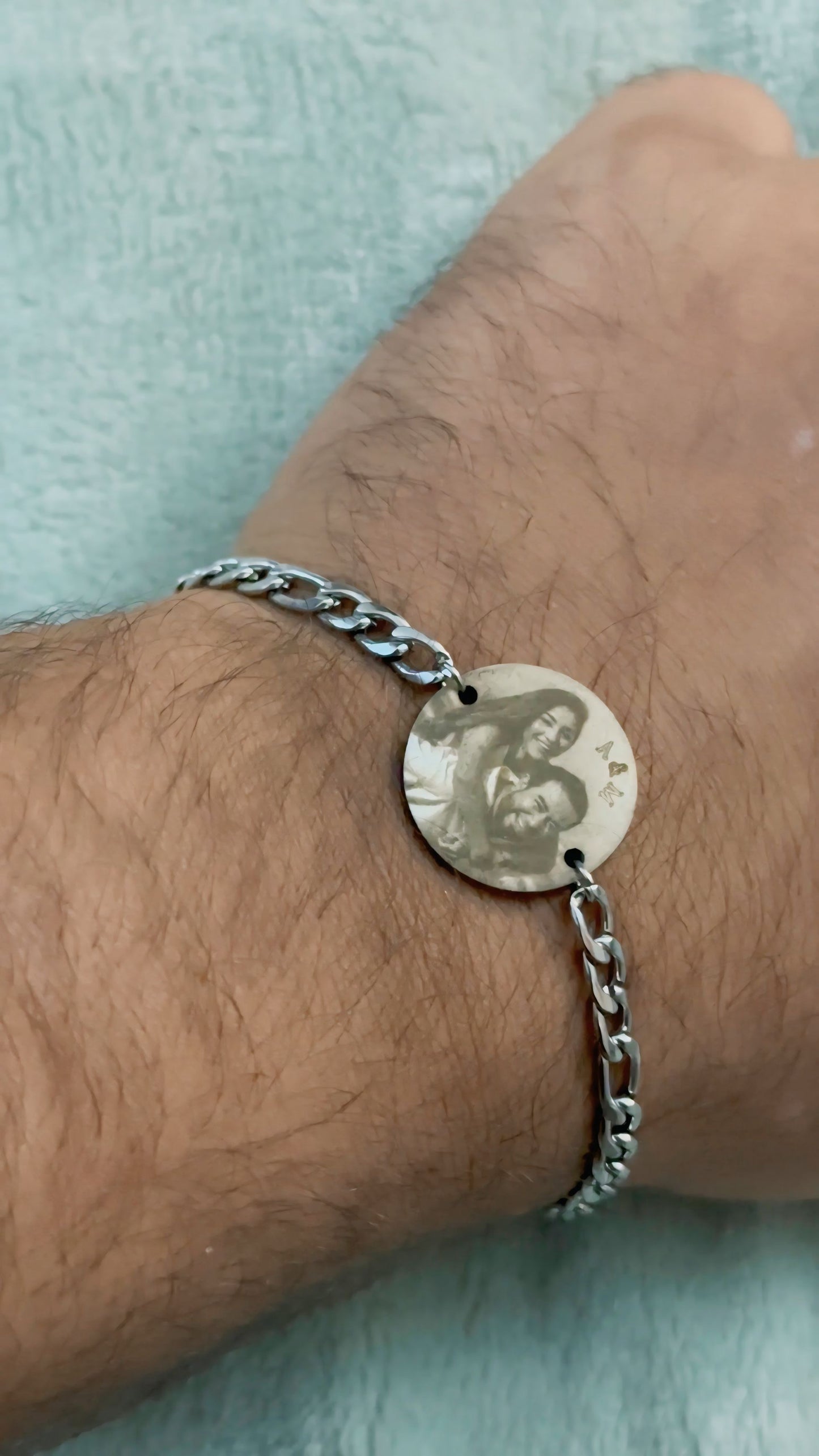 Custom Round Picture Bracelet (Unisex)