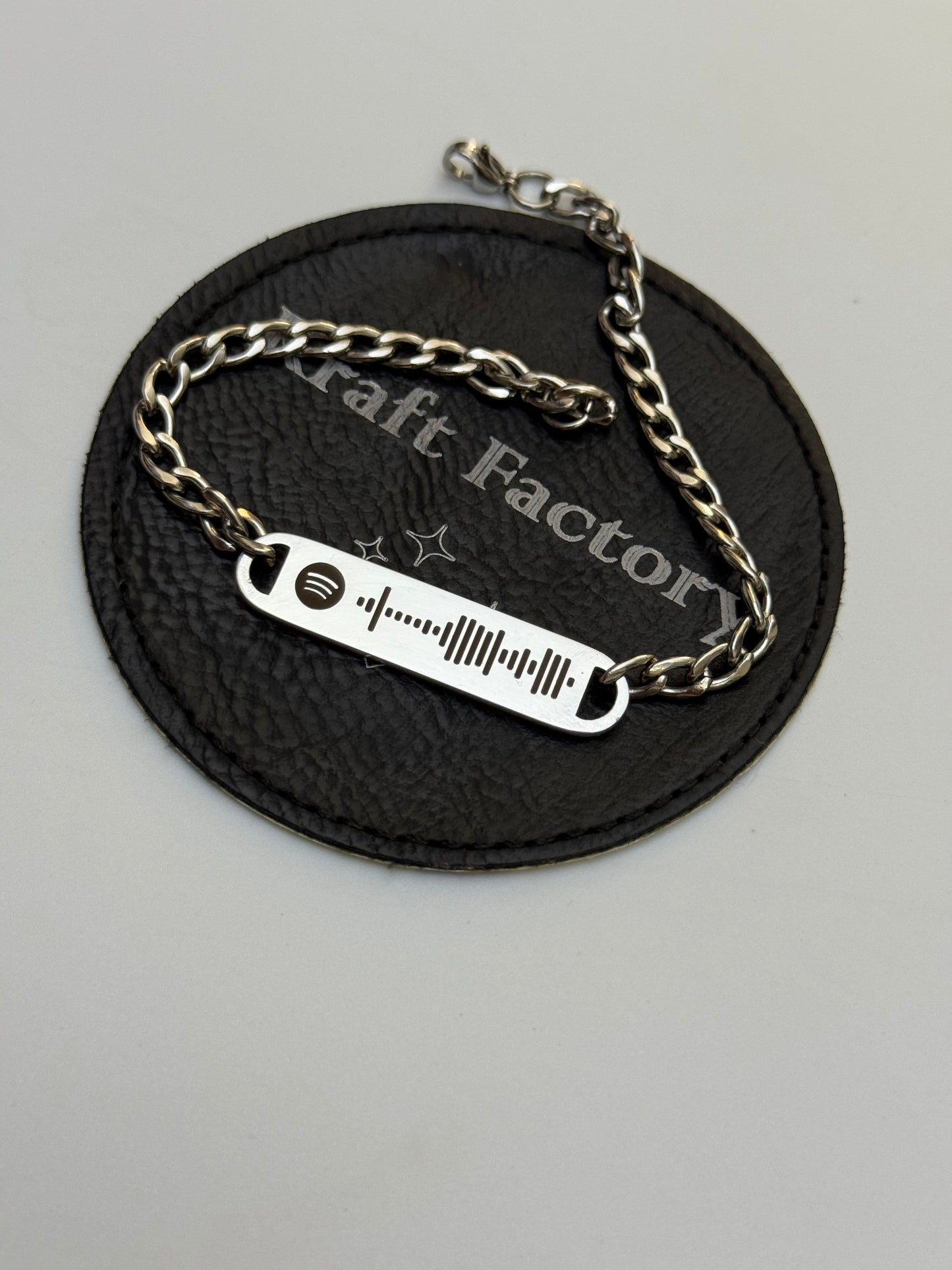 Personalized Bar Bracelet - Spotify/Eyes/Special Message