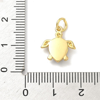 Gold Turtle Pendant Necklace with Mosaic Shell – Ocean Inspired Jewelry