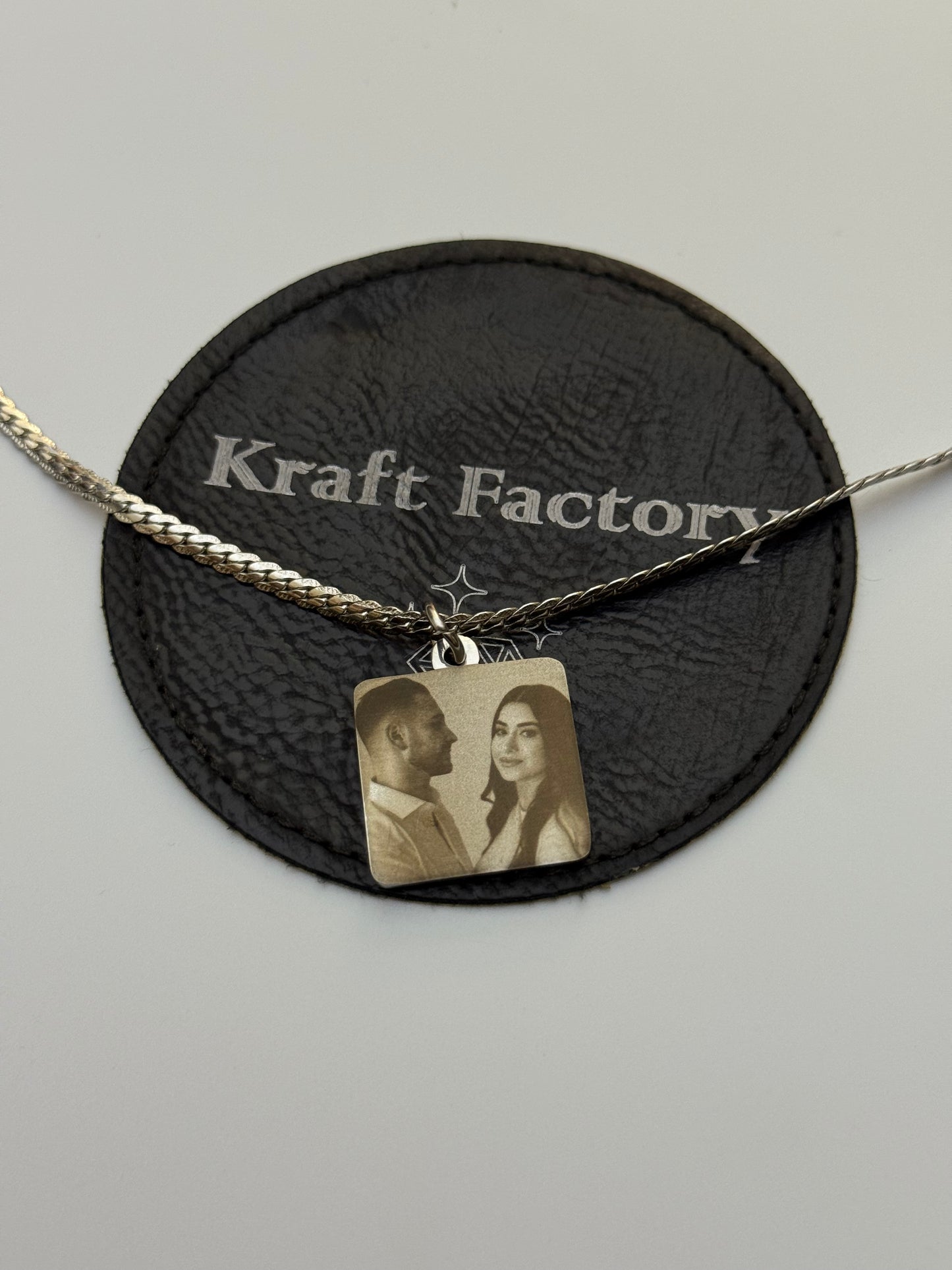 Custom Photo Necklace (Square Pendant)