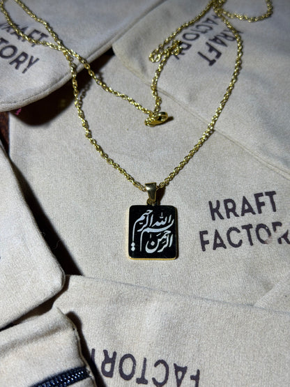 Small Pendant - Gold Stainless Steel Necklace