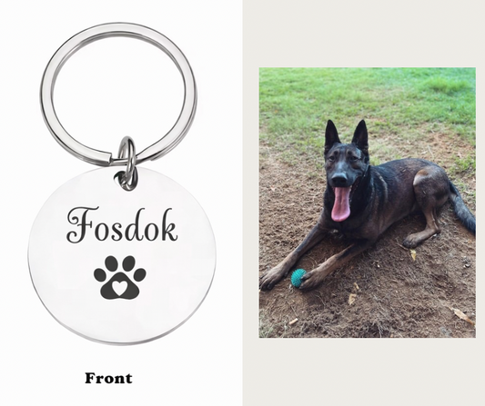 Round Personalized Pet Tag