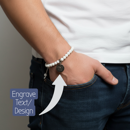 Name + Date Personalized Handmade Bracelet