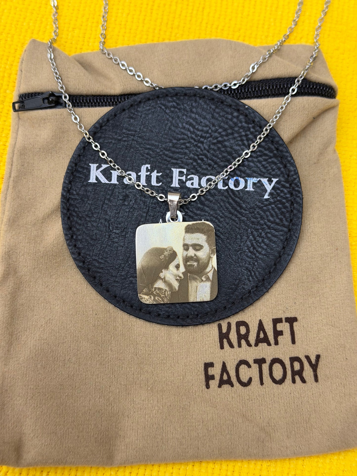 Custom Photo Necklace (Square Pendant)