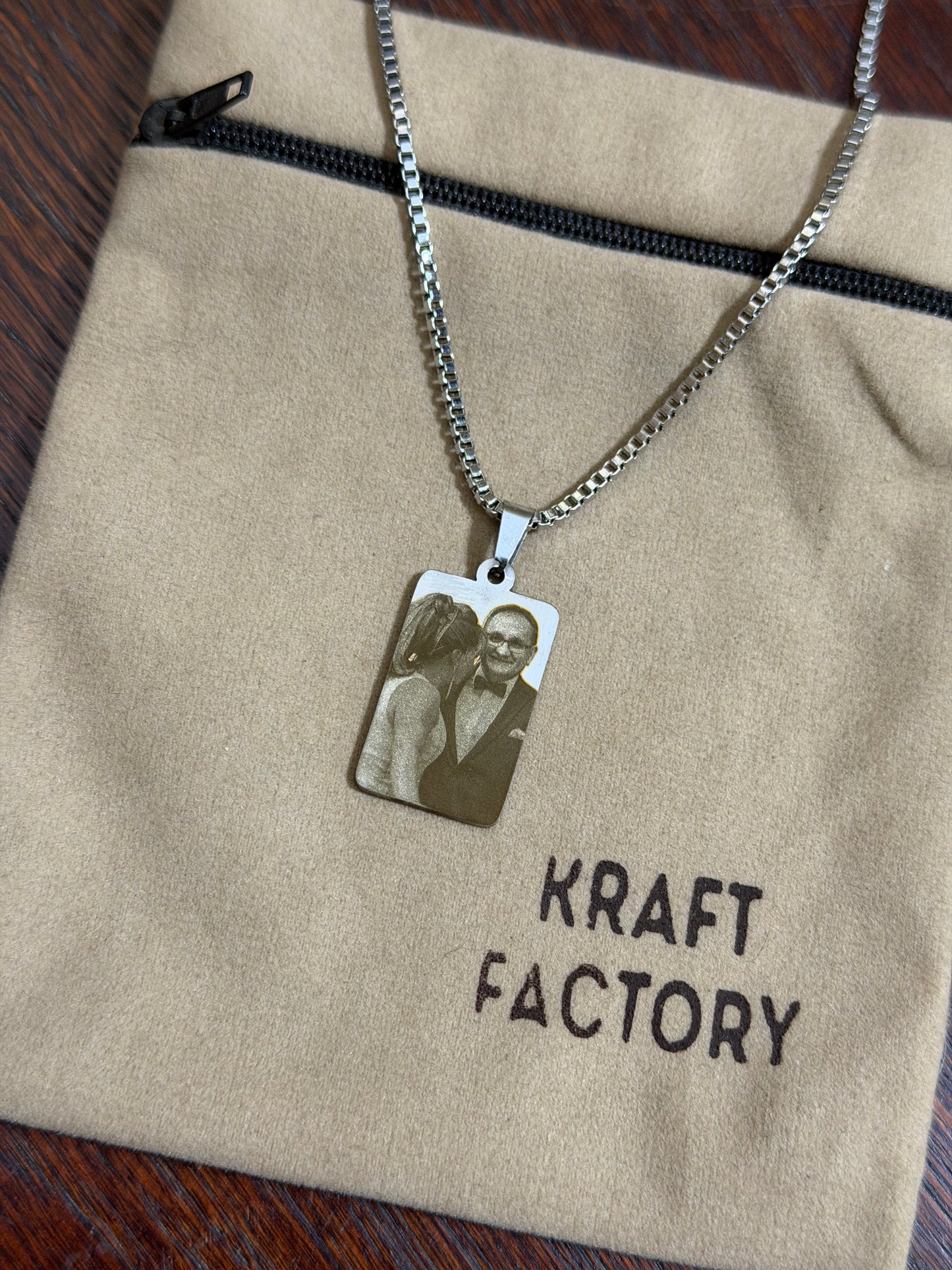 Personalized Rectangle Photo/Design Necklace