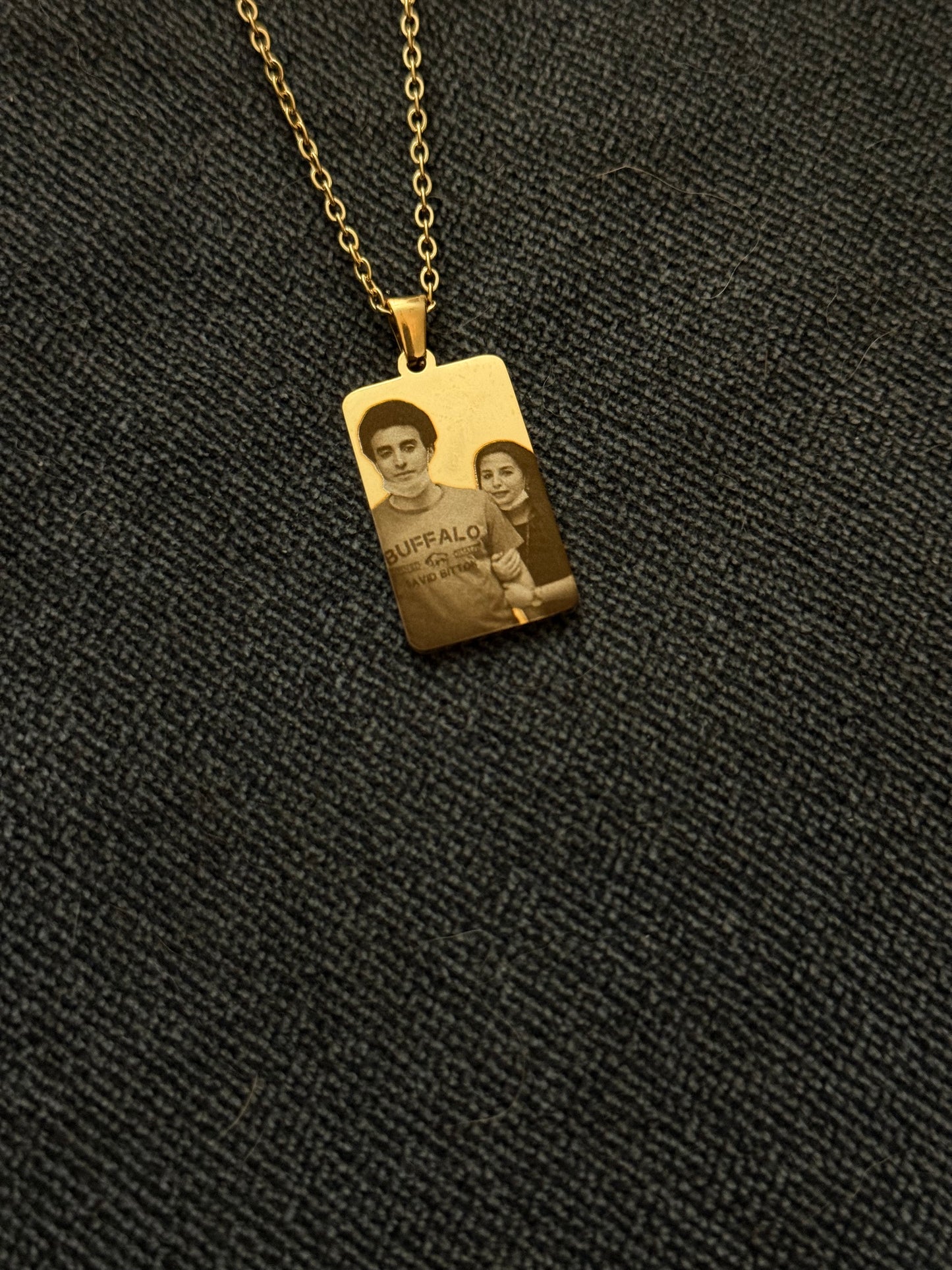 Personalized Rectangle Photo/Design Necklace