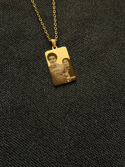 Personalized Rectangle Photo/Design Necklace