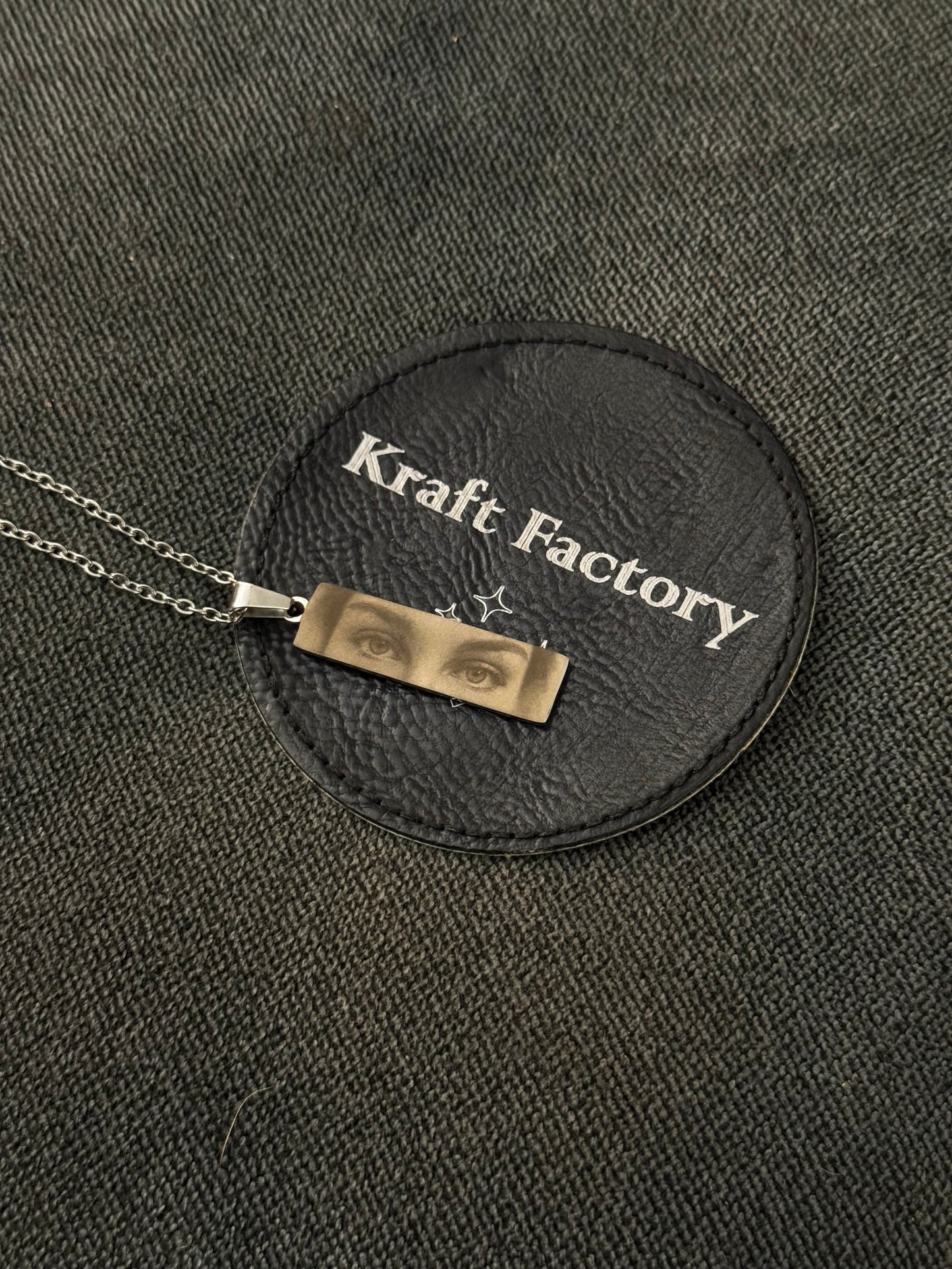 His/Her Eyes Bar Necklace