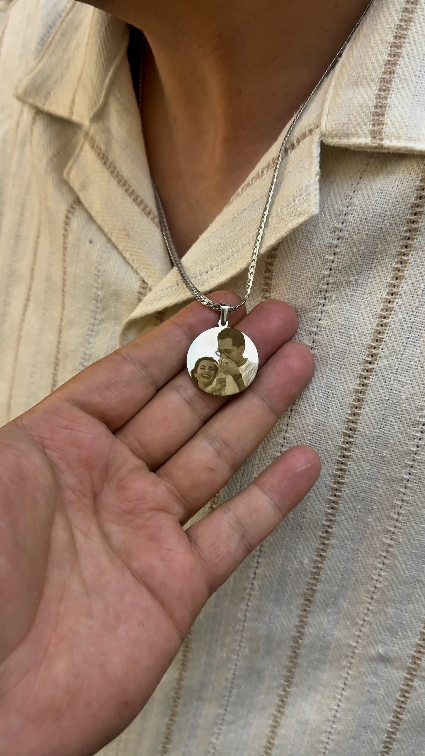 Round Photo Necklace