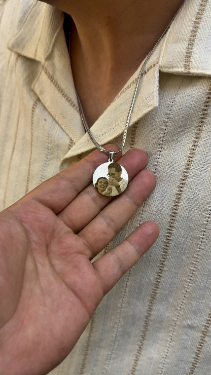 Round Photo Necklace